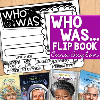 Preview of Who Was... (Who Is...) Flip Book - Great for Biography Reports!