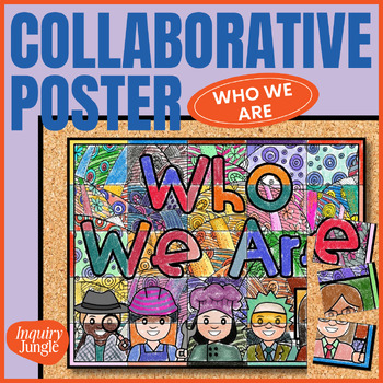 Preview of Who We Are Collaborative Poster • IB PYP Art / Craft