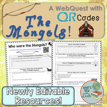 Preview of Who Were the Mongols? WebQuest