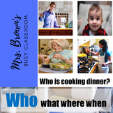 Who What Where When - Visual Comprehension Questions