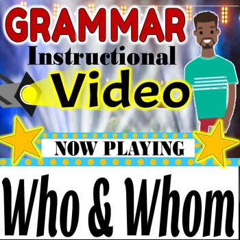 Preview of Who Whom Grammar Video Relative Pronoun Follow Along Notes Distance Learning