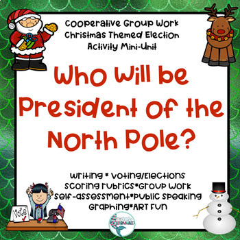 Preview of Election Day Activity Christmas Theme