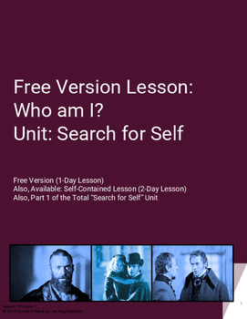 Preview of Lesson Plan Who am I? An Exploration of The Self using Les Miserables (Free)