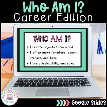 Preview of Who am I? Careers Guessing Game | Making Inferences | Special Education 