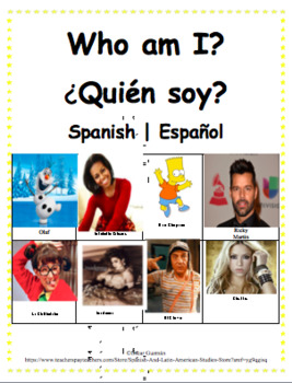 Preview of Who am I Game | ¿Quién soy? Juego | Spanish Adjective Game | Juego de Adjetivos