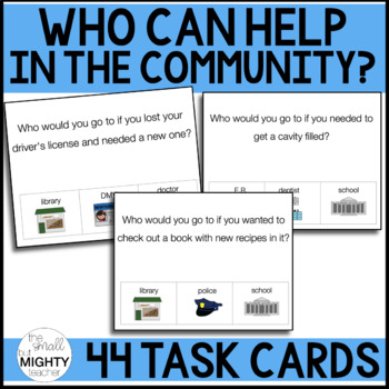 Preview of Vocational Life Skills Special Education Task Cards