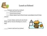 Who eats lunch at school?