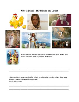 Preview of Who is Jesus? - Worksheet & Activities