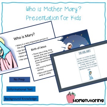 Preview of Who is Mother Mary? Presentation for Younger Children