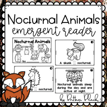 Nocturnal Animals Teaching Resources | TPT