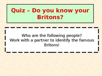 Preview of Who is the Greatest Briton Quiz