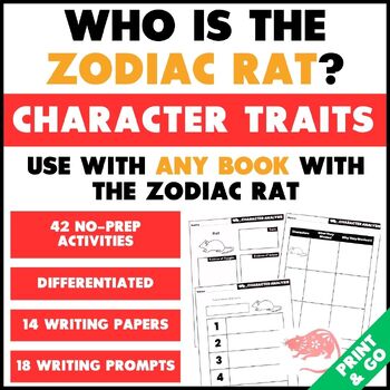 Preview of Chinese Zodiac Animal Activities - The RAT Character Development Worksheets