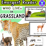 Who lives in Grassland - Emergent Reader Kindergarten & Fi