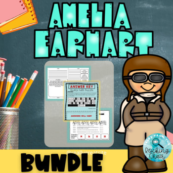 Preview of Who's Amelia Earhart? Place Value, Comprehension, Critical Thinking BUNDLE