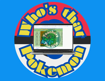 Preview of Who's That Pokemon? Pixel Art One step Equations Multiplication/Division