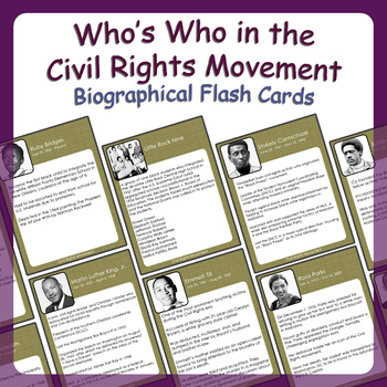 Preview of Who's Who in the Civil Rights Movement of the 1960's