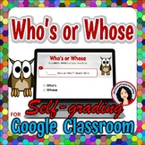 Who's Whose Activity Google Task Cards Modal Auxiliaries D