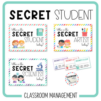 Preview of SECRET STUDENT - classroom management