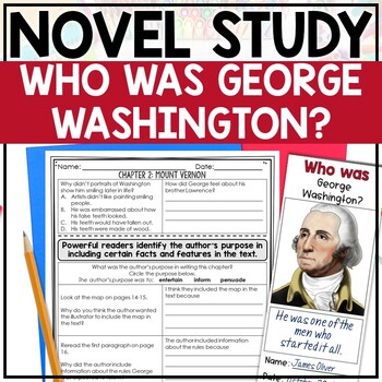 Preview of Who was George Washington Novel Study