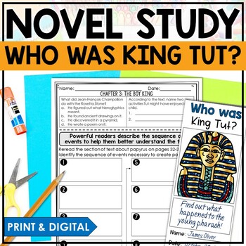 Preview of Who was King Tut Novel Study