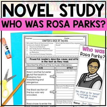 Preview of Who was Rosa Parks Novel Study