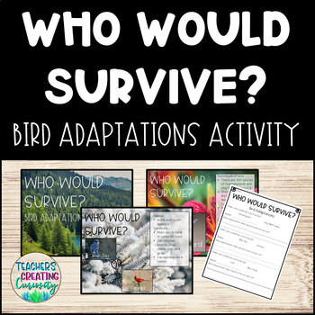 Preview of Who Would Win? Bird Adaptation Activity
