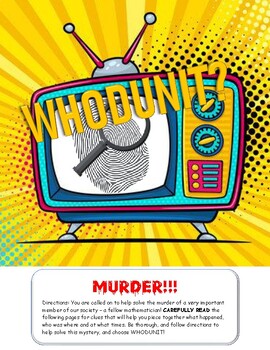 Preview of Whodunit?? An Immersive Murder Mystery using Logarithms