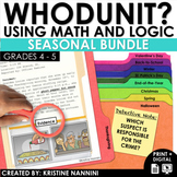 End of the Year Whodunit Math Logic Puzzles | Early Finish