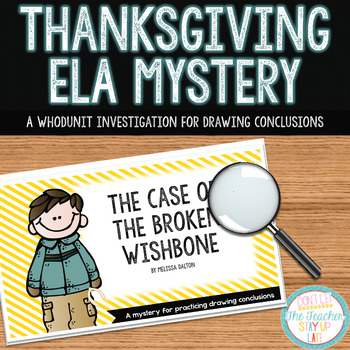 Preview of Whodunit Mystery: Thanksgiving Investigation (Drawing Conclusions)