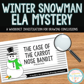Preview of Whodunit Mystery: Winter Snowman Investigation (Drawing Conclusions)