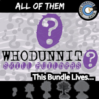 Preview of Whodunnit? Activities - ALL OF THEM Gr 3-8 - Printable & Digital Game Options