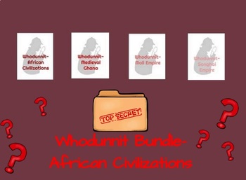 Preview of Whodunnit- African Civilizations Detective Activity Bundle