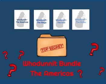 Preview of Whodunnit- The Americas Detective Activity Bundle