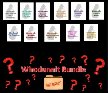 Preview of Whodunnit- The Middle Ages Detective Activity Bundle