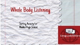 Whole Body Listening - BOOM Cards