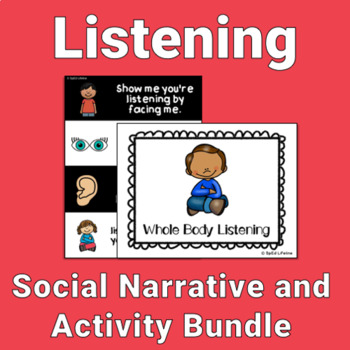 Preview of Whole Body Listening Bundle (Social Story and Activity)