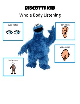 Whole Body Listening - Biscotti Kid by KD SLP | Teachers Pay Teachers