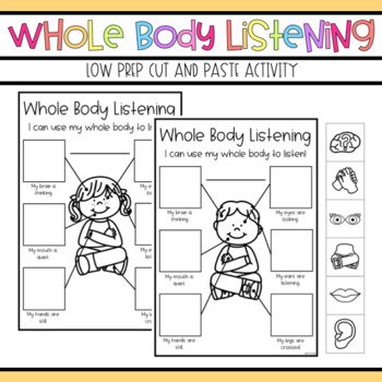 Whole Body Listening Printables