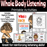 Whole Body Listening {Digital and Printable Activities}