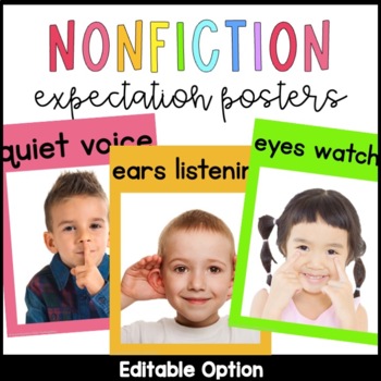Preview of Whole Body Listening Posters | Real Pictures | Classroom Rules