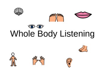 Preview of Whole Body Listening Power Point