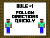 Whole Brain Rules - Minecraft Theme