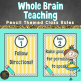Whole Brain Teaching Class Rules Pencil Theme Classroom De