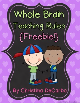 Preview of Whole Brain Teaching Classroom Rule Posters {FREEBIE}