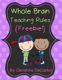 Whole Brain Teaching Classroom Rule Posters {FREEBIE}
