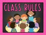 Whole Brain Teaching Classroom Rules FREEBIE in Chalkboard