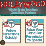Whole Brain Teaching Hollywood Themed Classroom Rule Posters