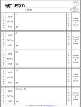 Preview of FREE Whole Brain Teaching Lesson Plans