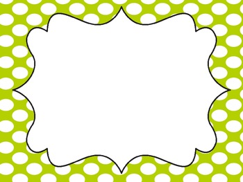 Whole Brain Teaching Rules Lime Polka Dots by Miss Nelson | TPT