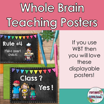 Whole Brain Teaching Posters by Fortunate in Fifth Grade | TPT